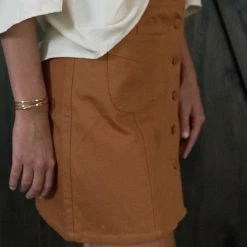 Very J Final Sale Camel Skirt