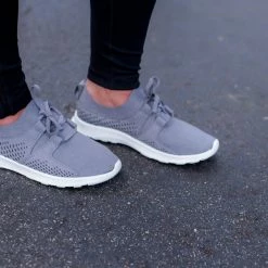 Naughty Monkey Shoes Grey Comfy Sneakers