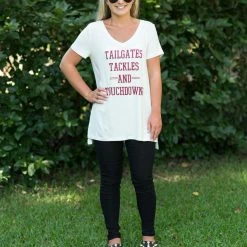 Timing Game Day! White/Burgundy Game Day Tee