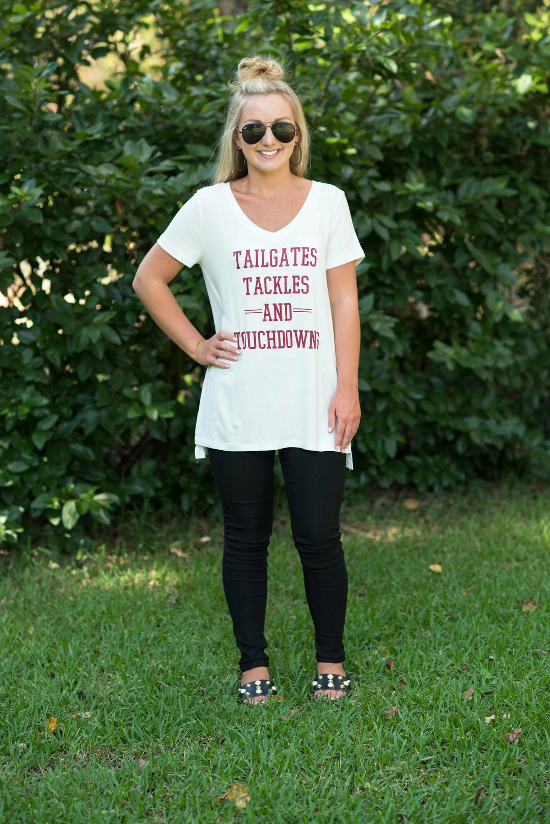 Timing Game Day! White/Burgundy Game Day Tee 1 Timing Game Day! White/Burgundy Game Day Tee