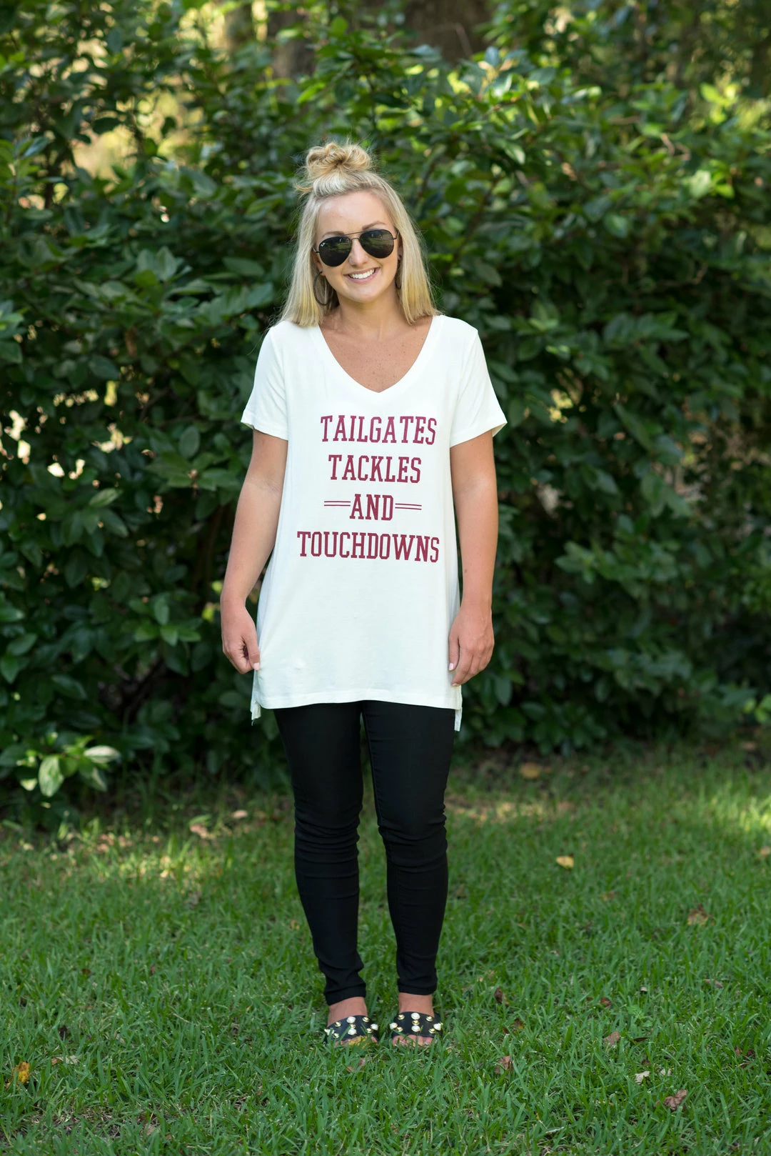 Timing Game Day! White/Burgundy Game Day Tee 3 Timing Game Day! White/Burgundy Game Day Tee