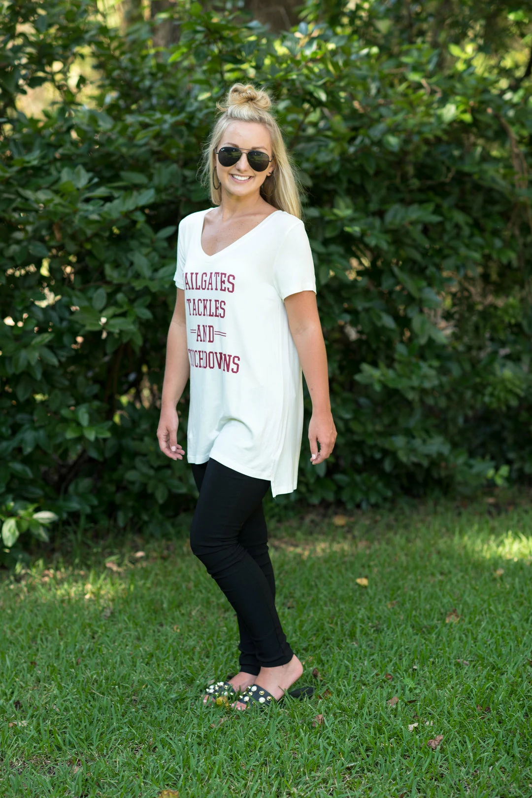 Timing Game Day! White/Burgundy Game Day Tee 4 Timing Game Day! White/Burgundy Game Day Tee