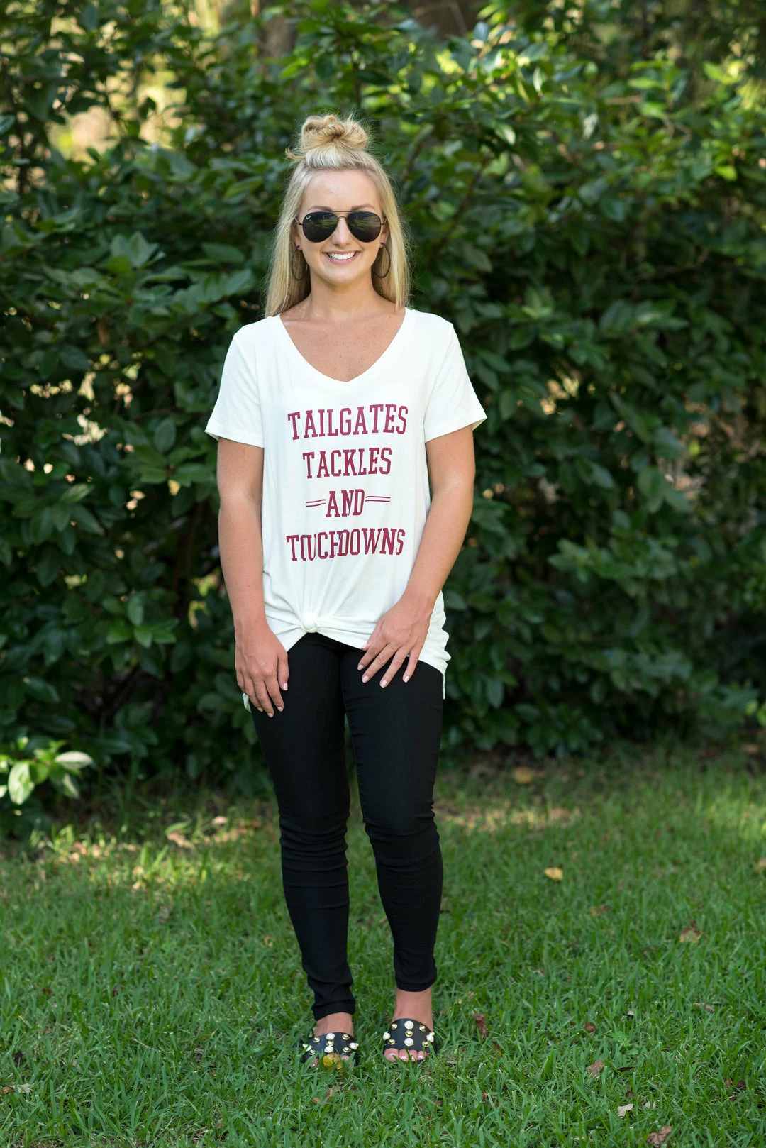 Timing Game Day! White/Burgundy Game Day Tee 5 Timing Game Day! White/Burgundy Game Day Tee
