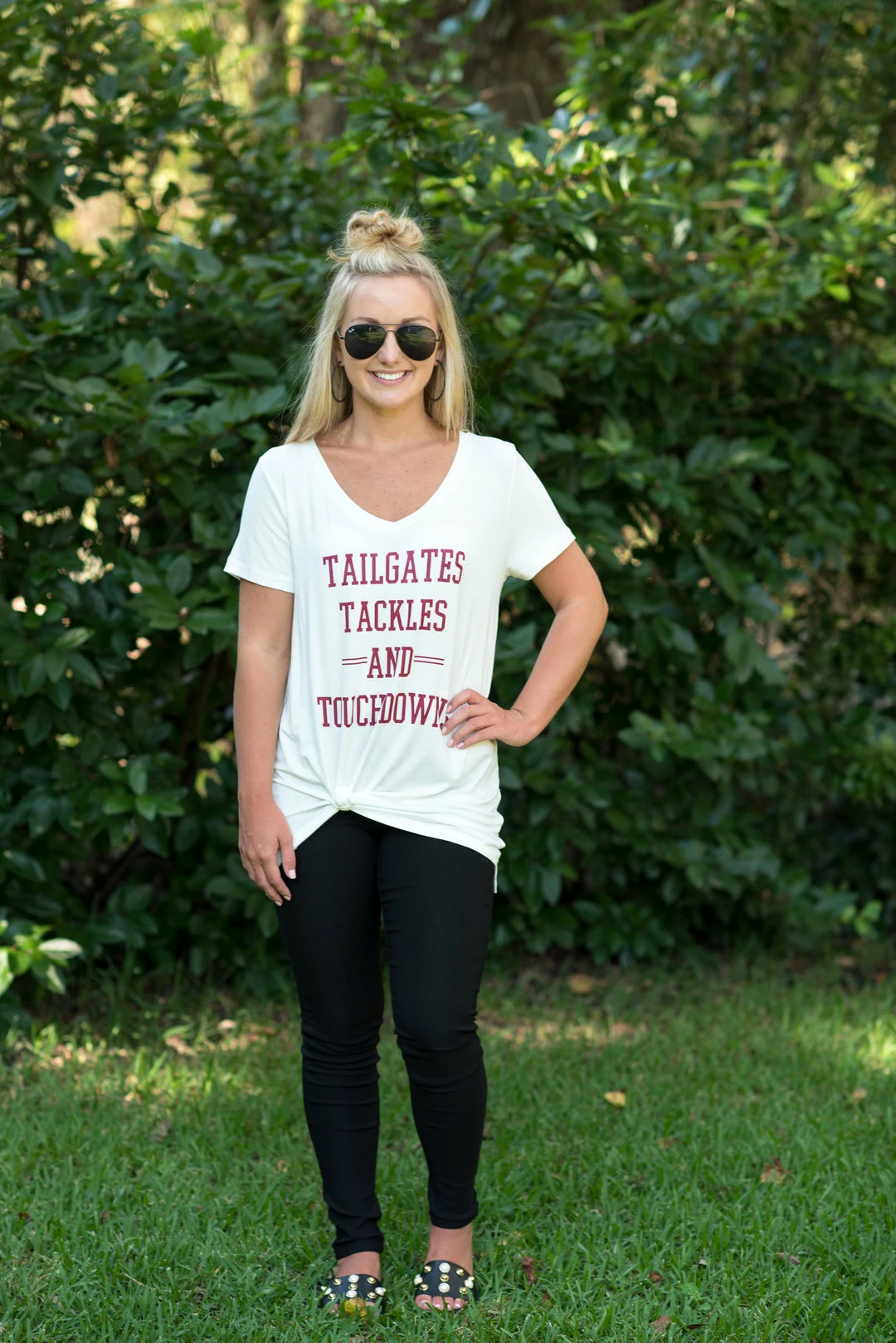 Timing Game Day! White/Burgundy Game Day Tee 2 Timing Game Day! White/Burgundy Game Day Tee