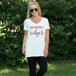 Timing White/Burgundy Game Day Tee