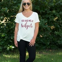 Timing White/Burgundy Game Day Tee