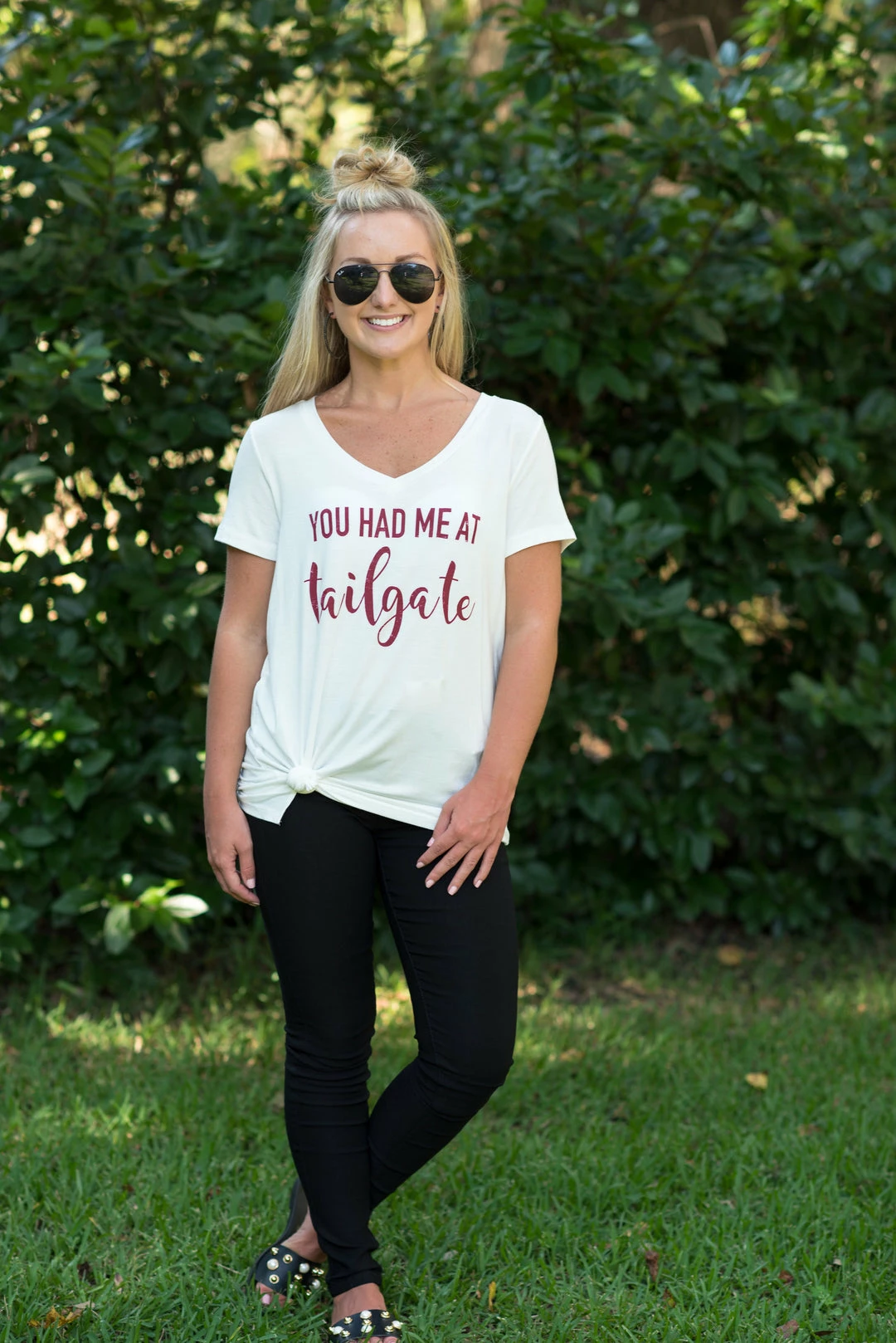 Timing White/Burgundy Game Day Tee 1 Timing White/Burgundy Game Day Tee