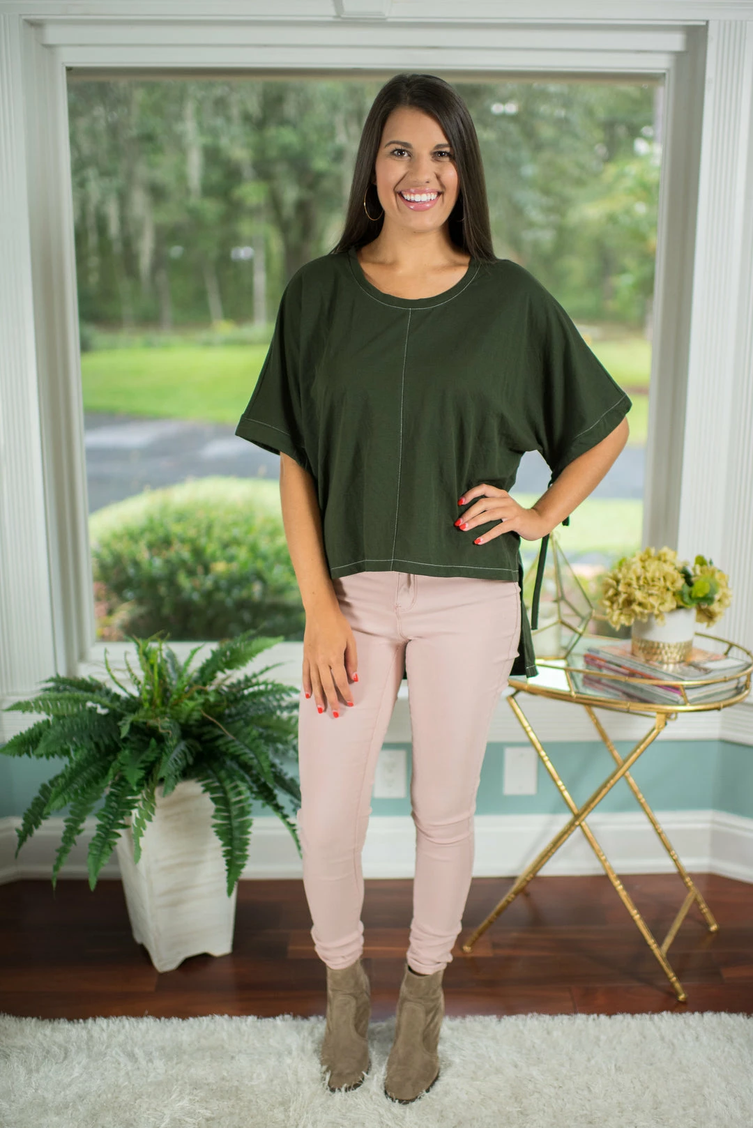 Glam Army Green High/Low Top Final Sale 3 Glam Army Green High/Low Top Final Sale