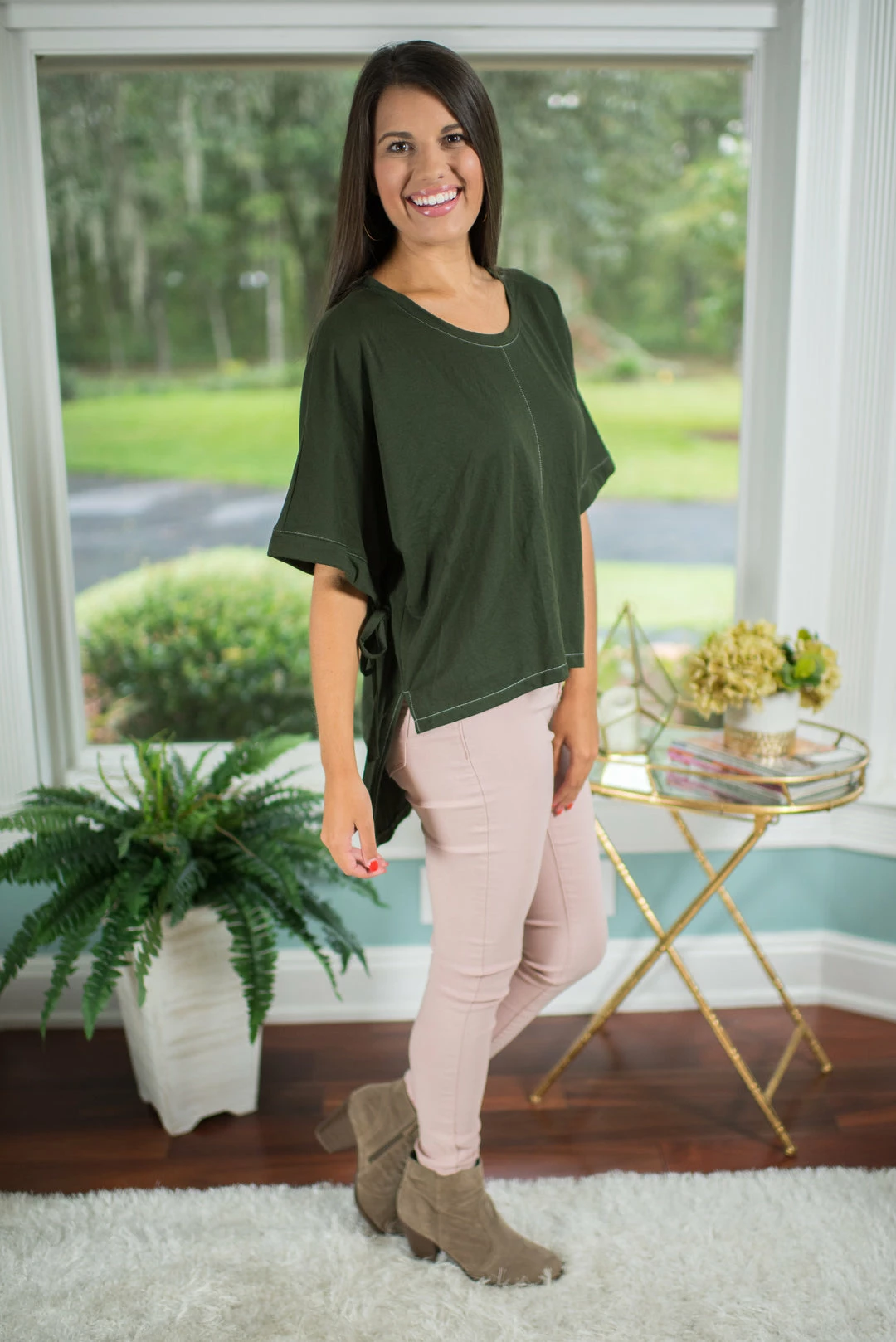 Glam Army Green High/Low Top Final Sale 4 Glam Army Green High/Low Top Final Sale