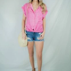 UMGEE New Arrivals Hot Pink Button Up 14 UMGEE New Arrivals Hot Pink Button Up