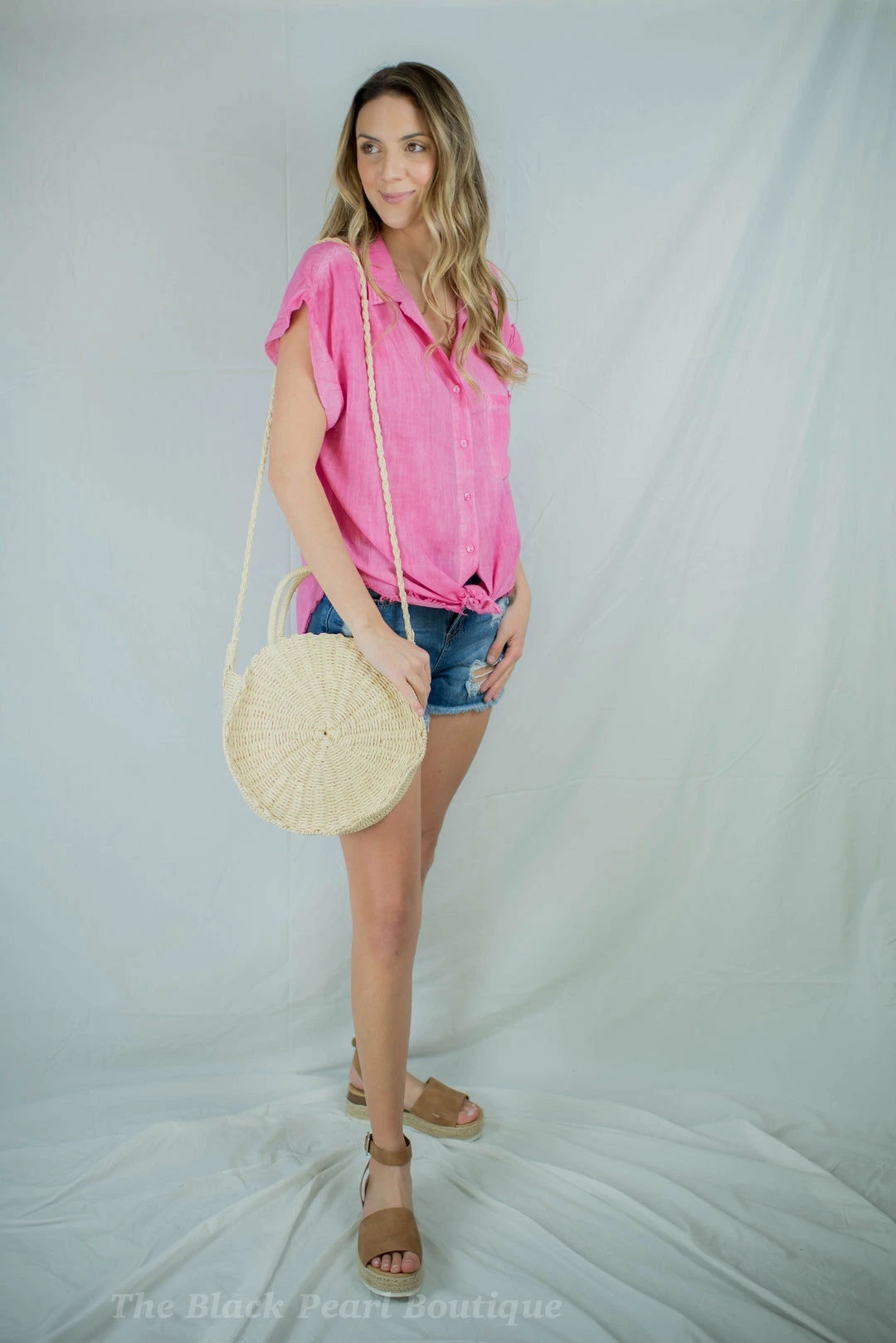 UMGEE New Arrivals Hot Pink Button Up 6 UMGEE New Arrivals Hot Pink Button Up