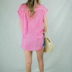 UMGEE New Arrivals Hot Pink Button Up 15 UMGEE New Arrivals Hot Pink Button Up