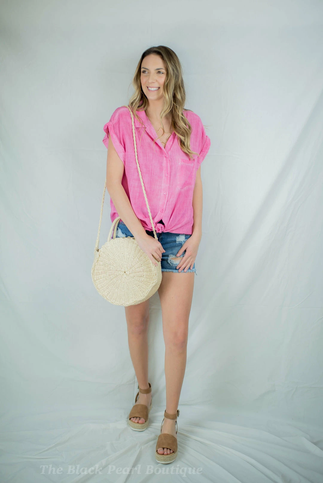 UMGEE New Arrivals Hot Pink Button Up 7 UMGEE New Arrivals Hot Pink Button Up