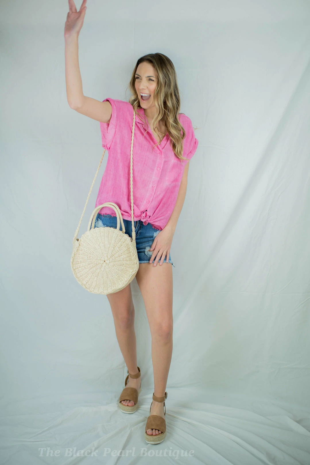 UMGEE New Arrivals Hot Pink Button Up 8 UMGEE New Arrivals Hot Pink Button Up