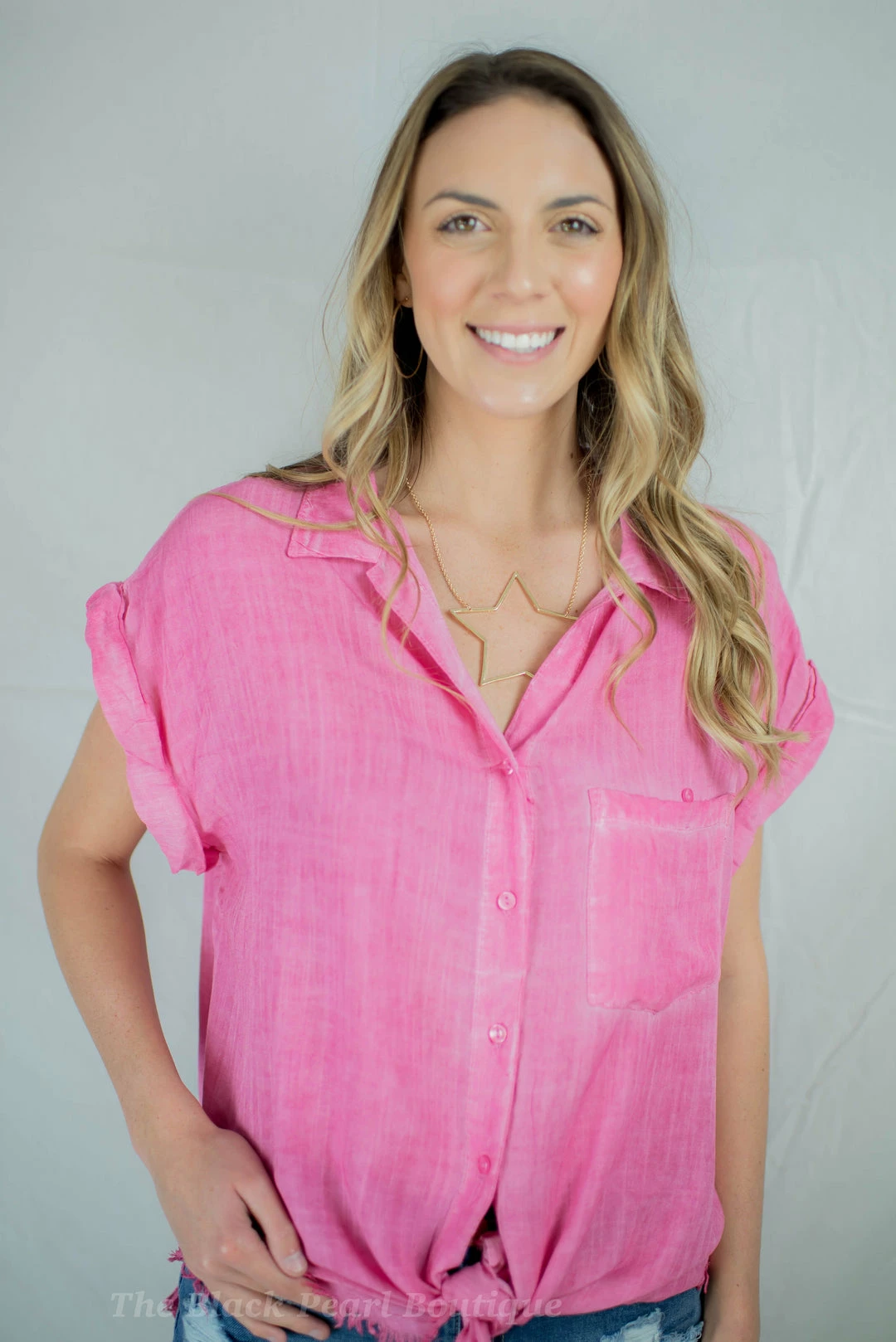 UMGEE New Arrivals Hot Pink Button Up 11 UMGEE New Arrivals Hot Pink Button Up