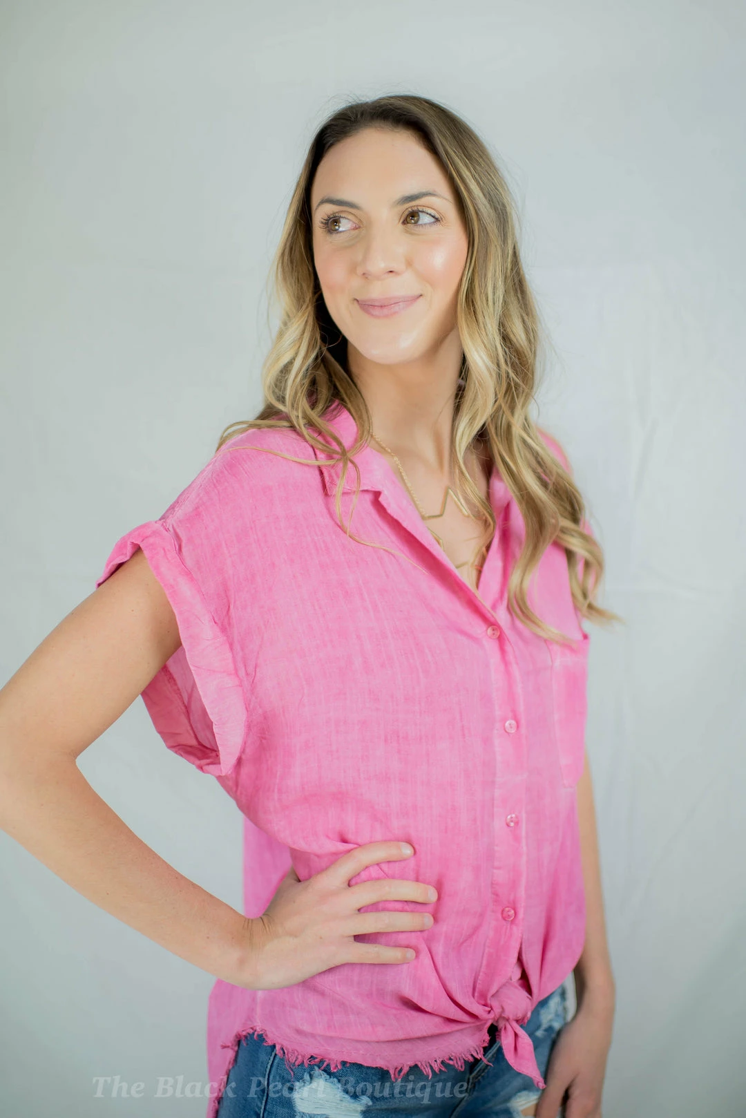 UMGEE New Arrivals Hot Pink Button Up 12 UMGEE New Arrivals Hot Pink Button Up