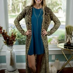UMGEE Final Sale Cheetah Print Duster