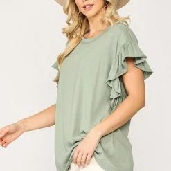 Gigio Dusty Mint Top