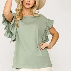 Gigio Dusty Mint Top