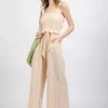 Very J New Arrivals Natural Jumpsuit
