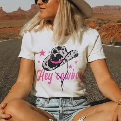 Wknder Hey Cowboy Graphic Tee New Arrivals