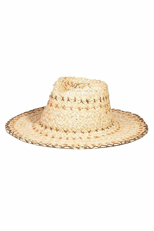 Wall To Wall New Arrivals Straw Basket Weave Pattern Fedora Hat 1 Wall To Wall New Arrivals Straw Basket Weave Pattern Fedora Hat