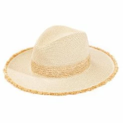 Wall To Wall Straw Braided/Fringe Hat