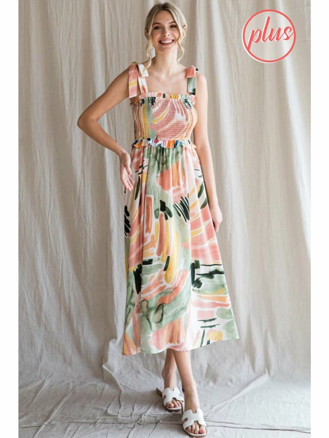 Jodifl New Arrivals Mauve Print Midi Dress 1 Jodifl New Arrivals Mauve Print Midi Dress