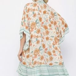 Gigio New Arrivals Mint Floral Kimono 5 Gigio New Arrivals Mint Floral Kimono