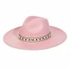 Wall To Wall Peach Pearl Band Fedora Hat