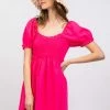 Very J New Arrivals Hot Pink Mini Dress