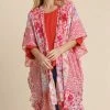 UMGEE New Arrivals Light Pink Floral Kimono