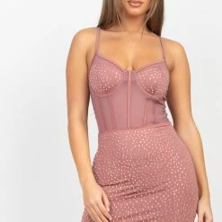Irishbasic Rose Rhinestone Dress