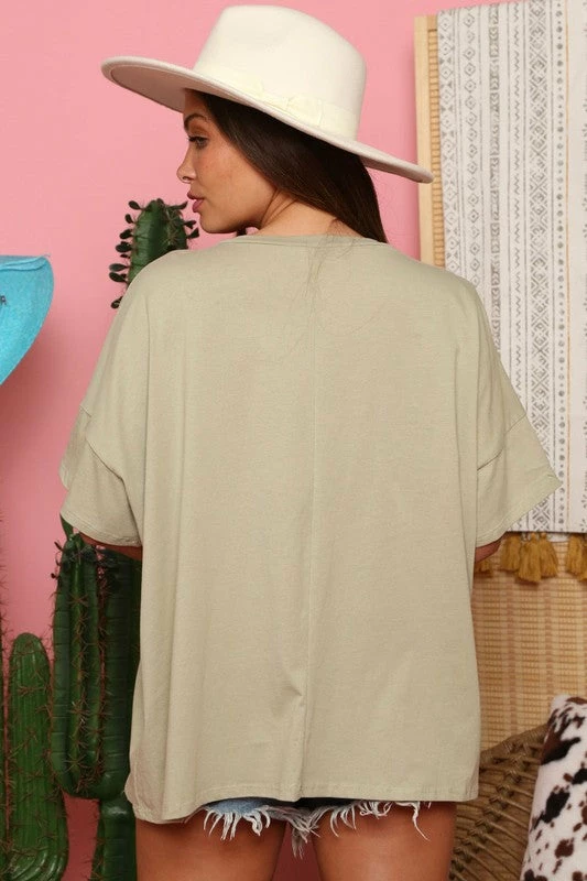 Fantastic Fawn Sage Oversized Smiley Tee New Arrivals 3 Fantastic Fawn Sage Oversized Smiley Tee New Arrivals
