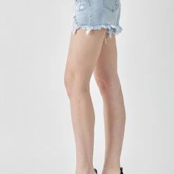 Risen Denim Rhinestone Shorts New Arrivals