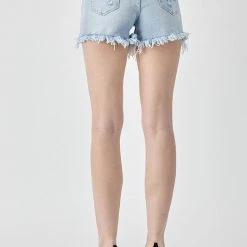 Risen Denim Rhinestone Shorts New Arrivals