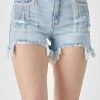 Risen Denim Rhinestone Shorts New Arrivals