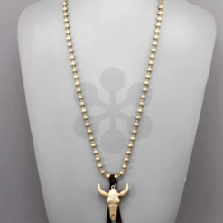 Golden Stella Gold Long Horn Necklace Accessories