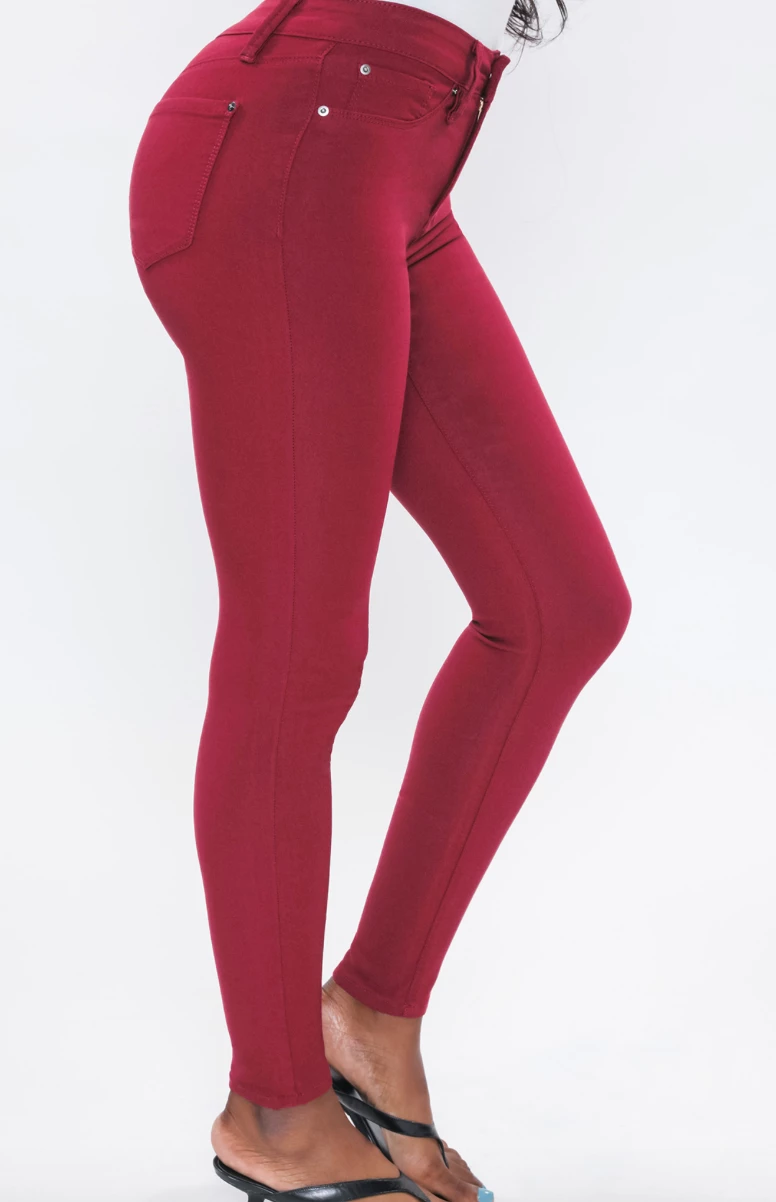 YMI Burgundy Hyper Stretch Pants 4 YMI Burgundy Hyper Stretch Pants