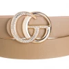 Girly Taupe Leather Belt New Arrivals