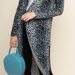 UMGEE Final Sale Stone Grey Cheetah Duster 5 UMGEE Final Sale Stone Grey Cheetah Duster