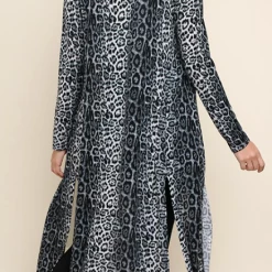 UMGEE Final Sale Stone Grey Cheetah Duster 7 UMGEE Final Sale Stone Grey Cheetah Duster
