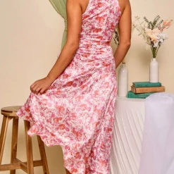 Peach Love Floral High/Low Midi Dress New Arrivals 7 Peach Love Floral High/Low Midi Dress New Arrivals