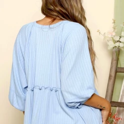 Peach Love Blue Peplum Top New Arrivals 5 Peach Love Blue Peplum Top New Arrivals