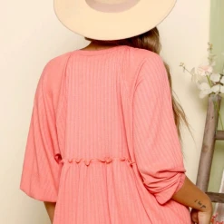 Peach Love Coral Peplum Top New Arrivals 5 Peach Love Coral Peplum Top New Arrivals