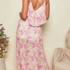 Peach Love Floral Print Maxi Dress New Arrivals 5 Peach Love Floral Print Maxi Dress New Arrivals