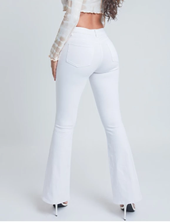 YMI White Flare Pants 8 YMI White Flare Pants