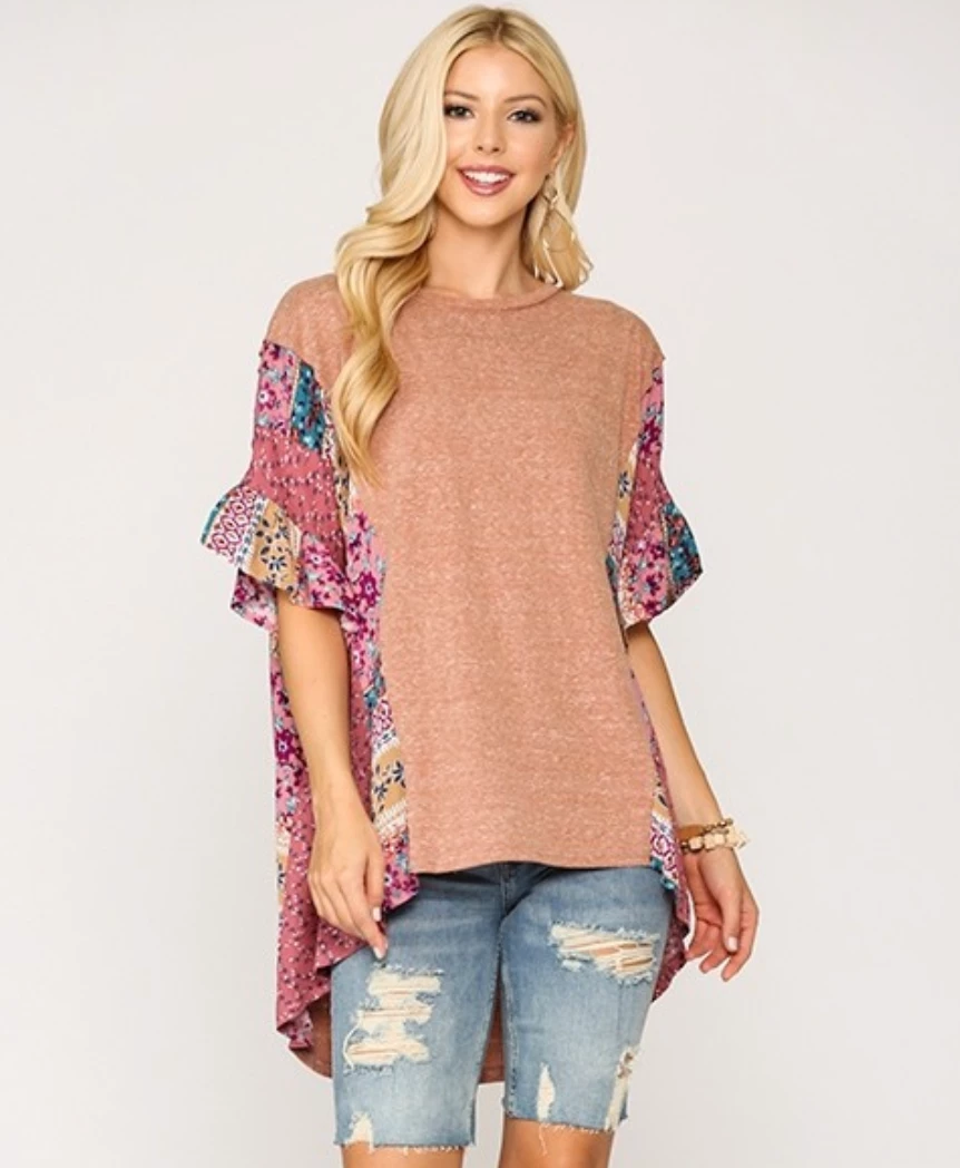 Gigio New Arrivals Clay High Low Top 2 Gigio New Arrivals Clay High Low Top