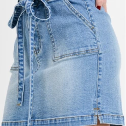 Cest Toi Self Belted Mini Skirt Final Sale 4 Cest Toi Self Belted Mini Skirt Final Sale