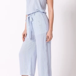 Hyfve Blue/White Striped Strapless Jumpsuit Game Day!